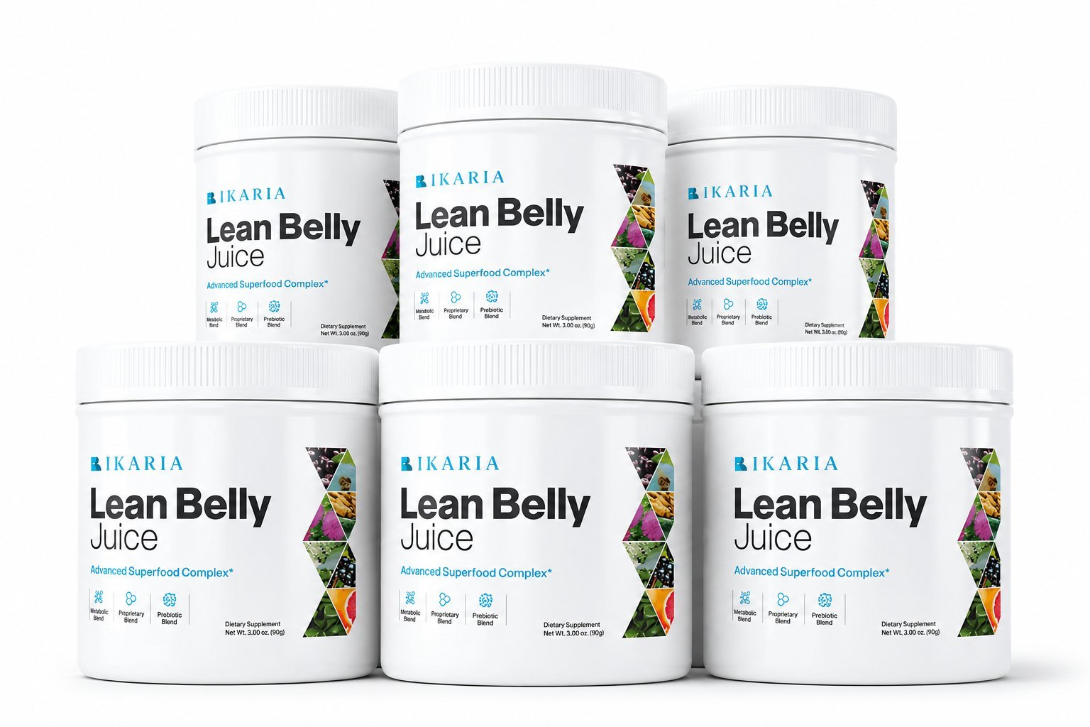 Ikaria Lean Belly Juice — 6 jars, 180-day supply